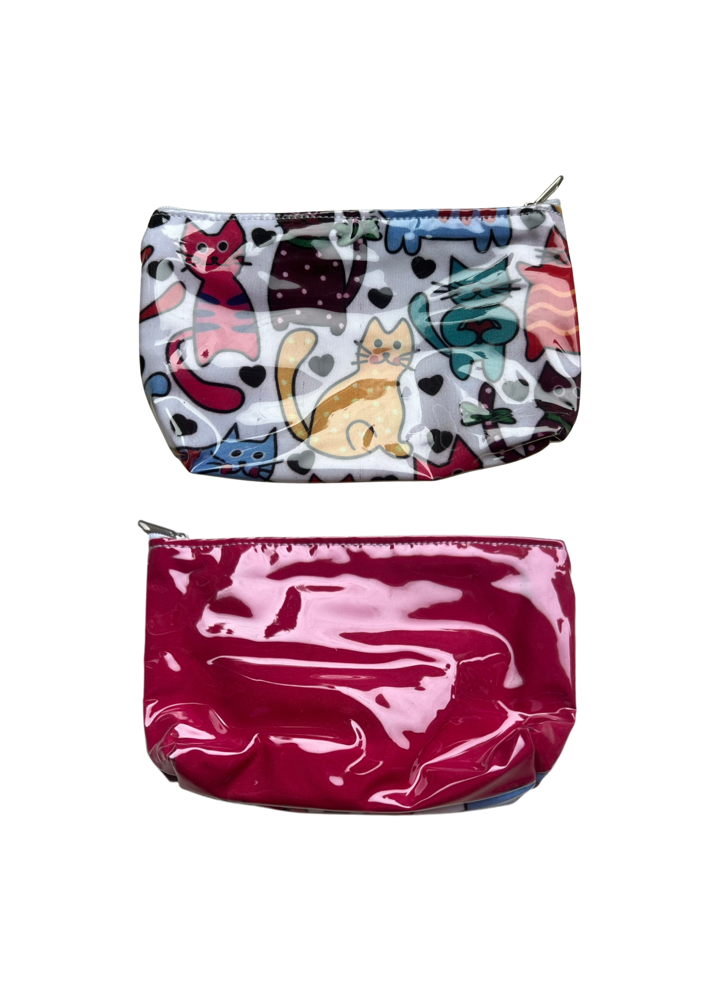 Love cats zip bag