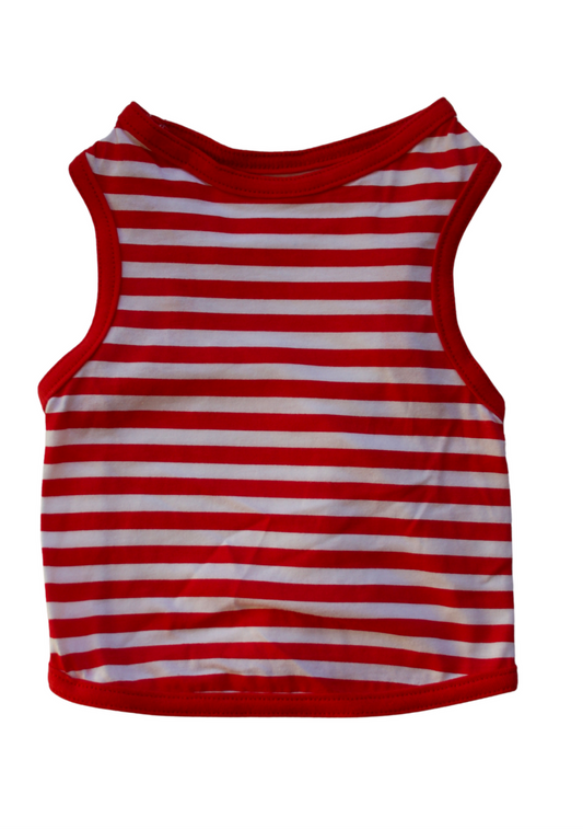 Striped pet t-shirt