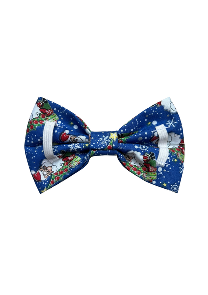 Blue Santa Bowtie