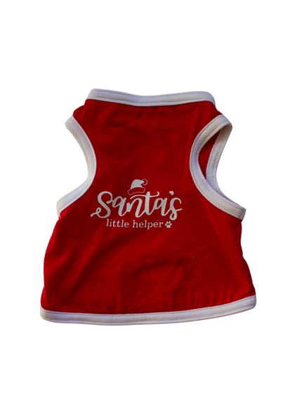 Santa's little helper pet t-shirt
