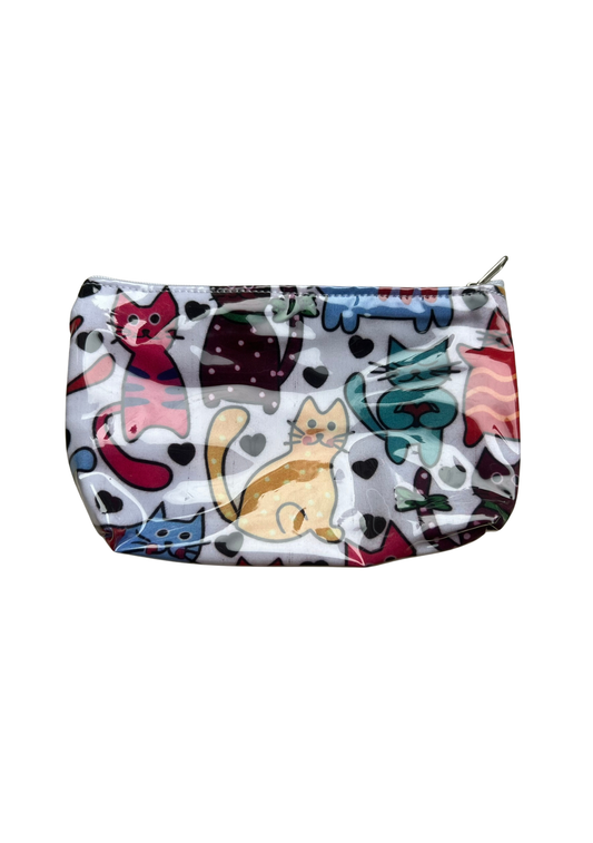 Love cats zip bag