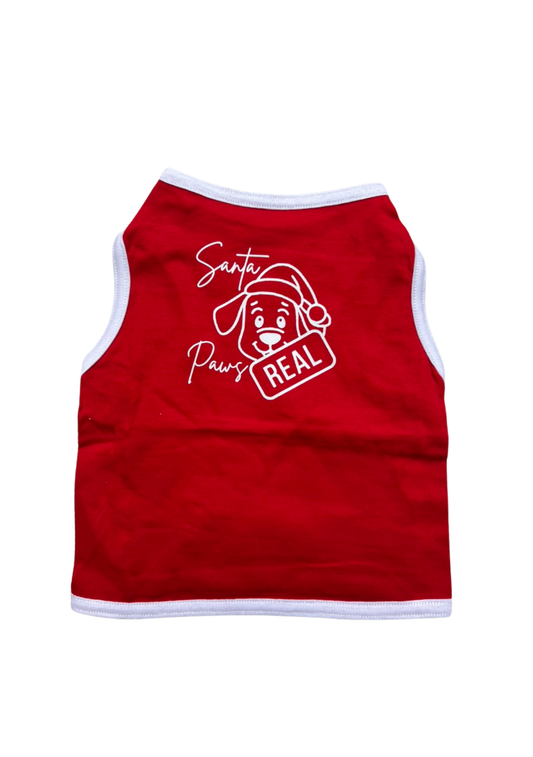 Santa's paw real pet-t-shirt