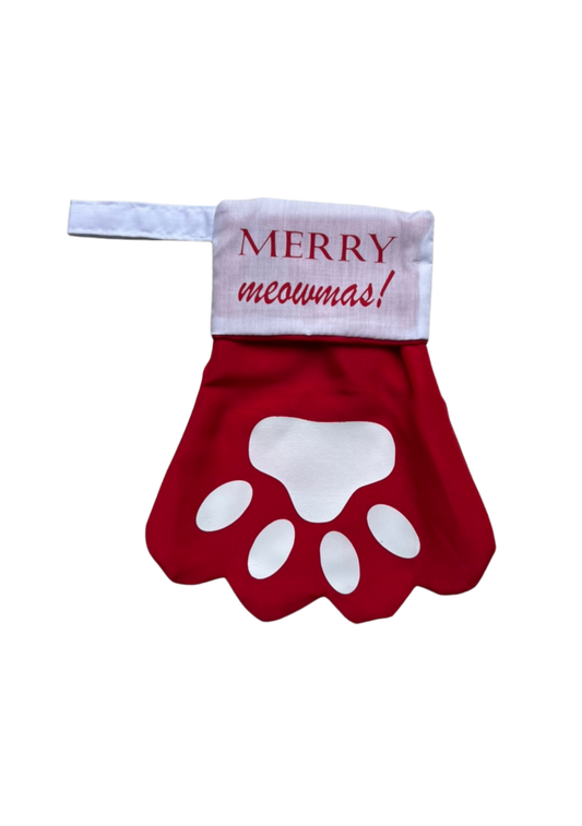 Cat christmas stocking