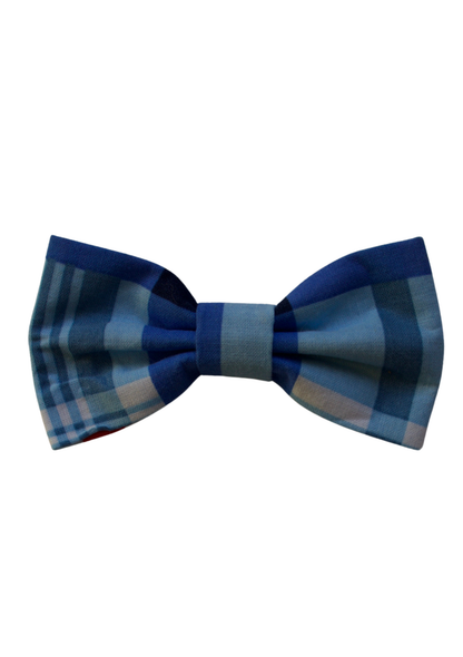 Blue plaid Bowtie