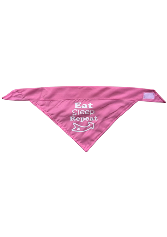 Eat, Sleep, Repeat pet bandana