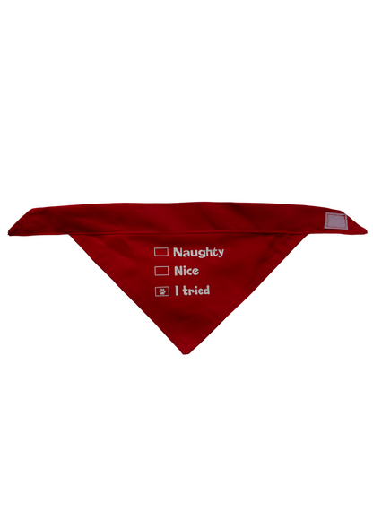 Naught, Nice, I tried pet bandana