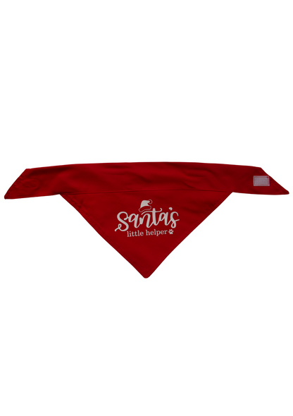 Santa's little helper pet bandana
